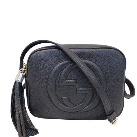 black cross body bag gucci|gucci small black crossbody bag.